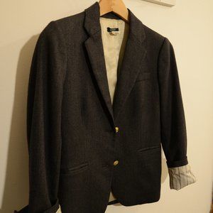 J. Crew Heather Grey Wool Jacket Blazer | Size 0